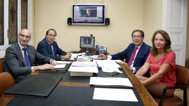 Los miembros del TAD, durante su reunión ordinaria de este miércoles en Madrid CHEMA REY @MARCA